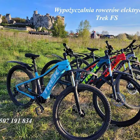 Na Jurze Z Widokiem Na Zamek Jacuzzi Sauna Beczka Wypozyczalnia Rowerow Elektrycznych Basen Ogrodzieniec
