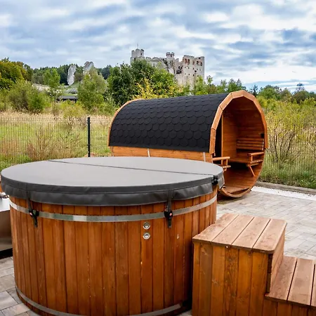 Na Jurze Z Widokiem Na Zamek Jacuzzi Sauna Beczka Wypozyczalnia Rowerow Elektrycznych Basen Ogrodzieniec