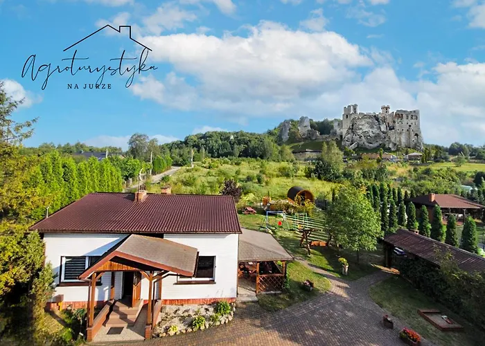 Agroturystyka Na Jurze Apartamenty Z Widokiem Na Zamek Jacuzzi Sauna Beczka